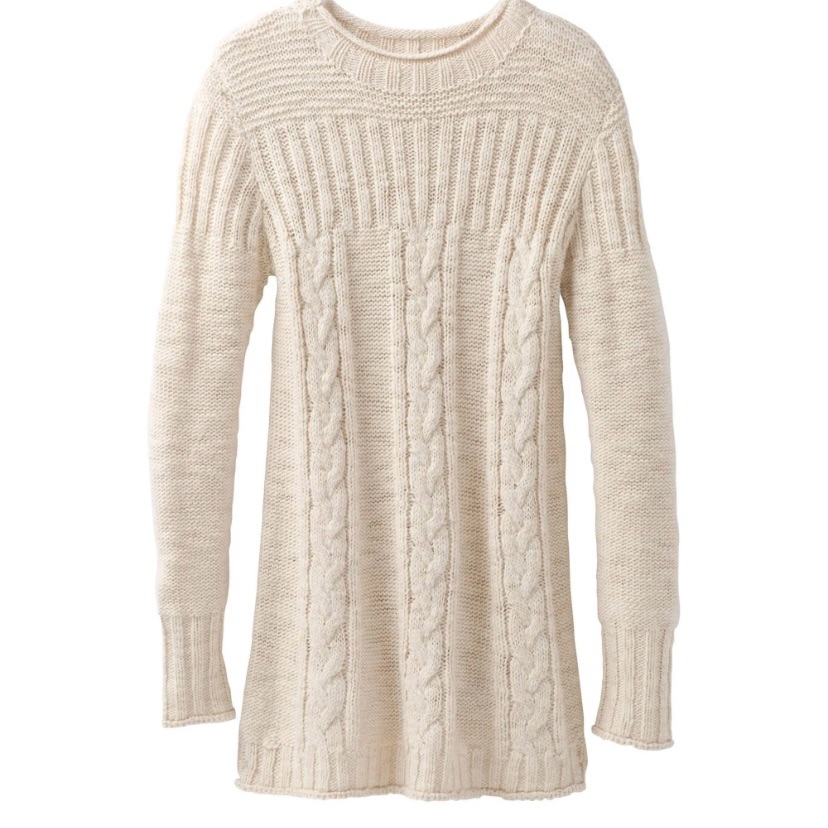 Prana Anabel Tunic Sweater Wool Blend Size M Euc